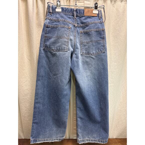 Old Navy's Loose Blue Jeans Vintage Y2K '05 Boys Adjustable Waist Size 8 Reg - Picture 2 of 16